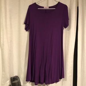 Purple swing dress